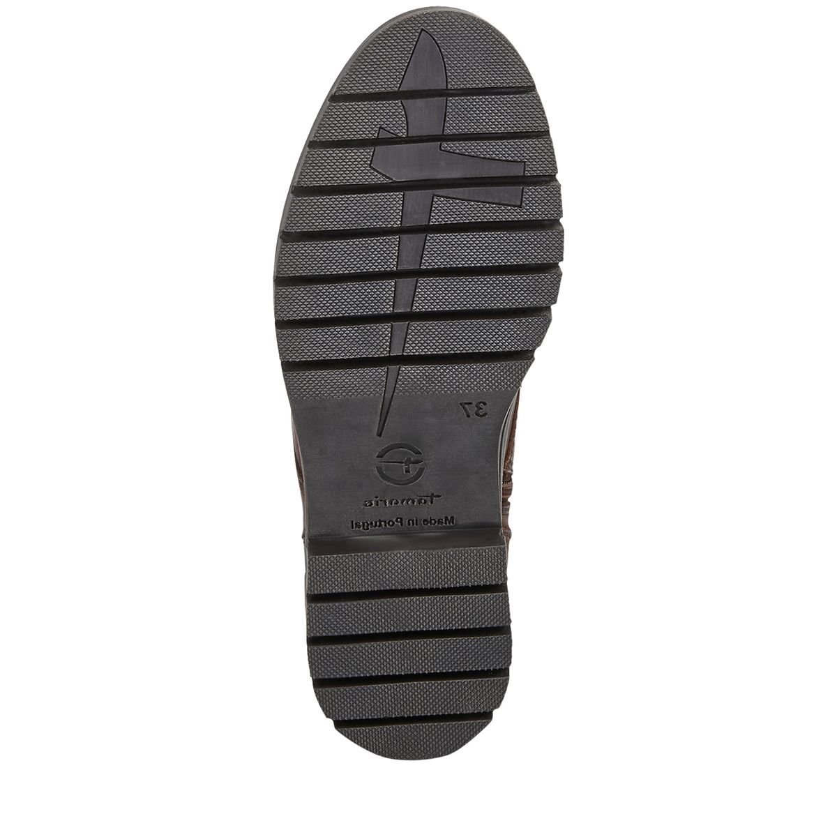 Bottine marron cognac cuir, TAMARIS