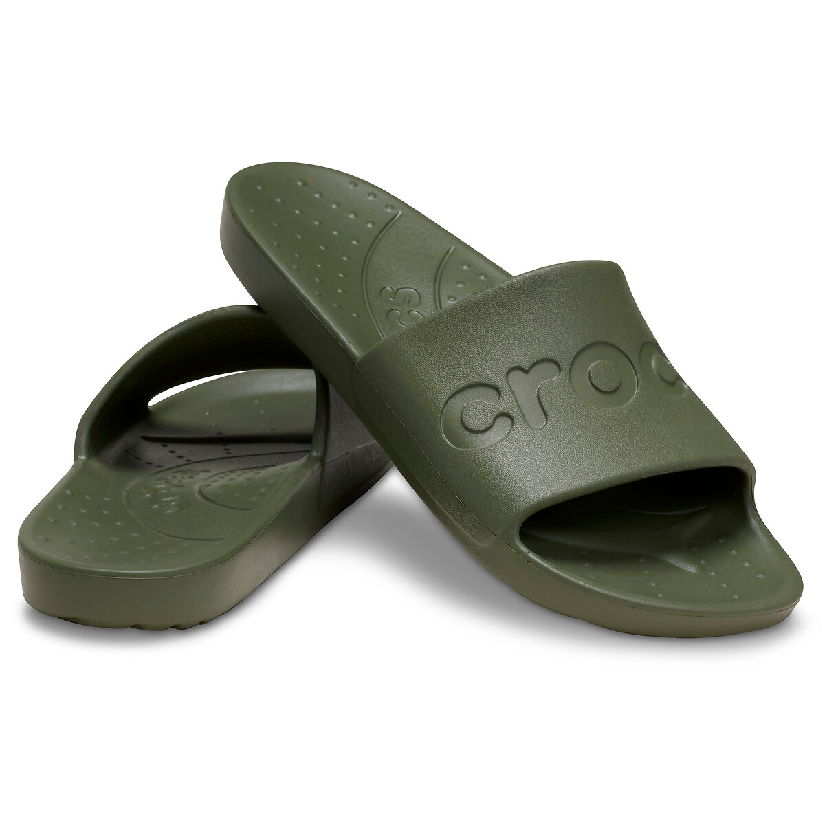 Ciabattine Crocs Slide kaki, CROCS