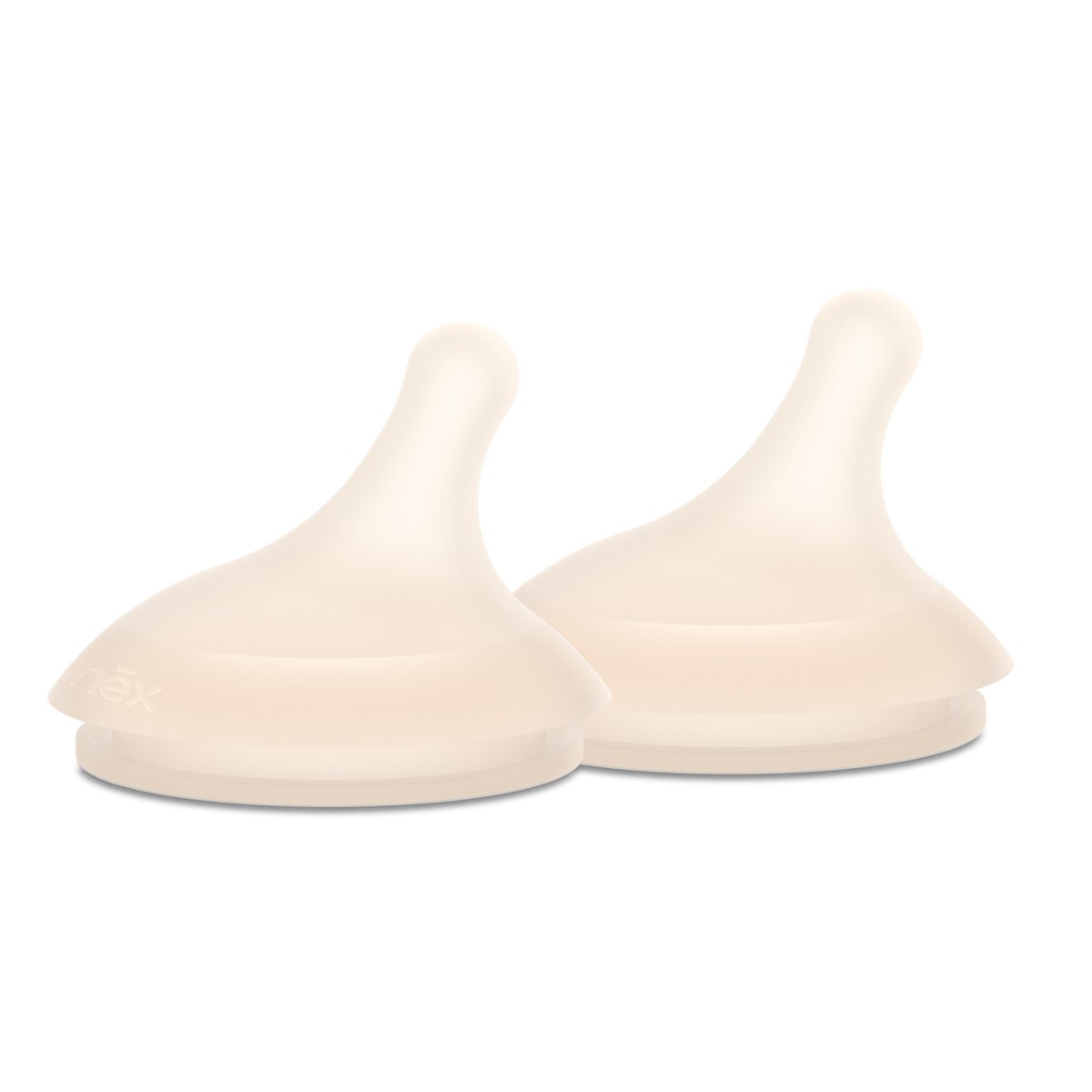 Lot de 2 tétines pour biberon anti-colique débit moyen ZERO.ZERO beige, SUAVINEX