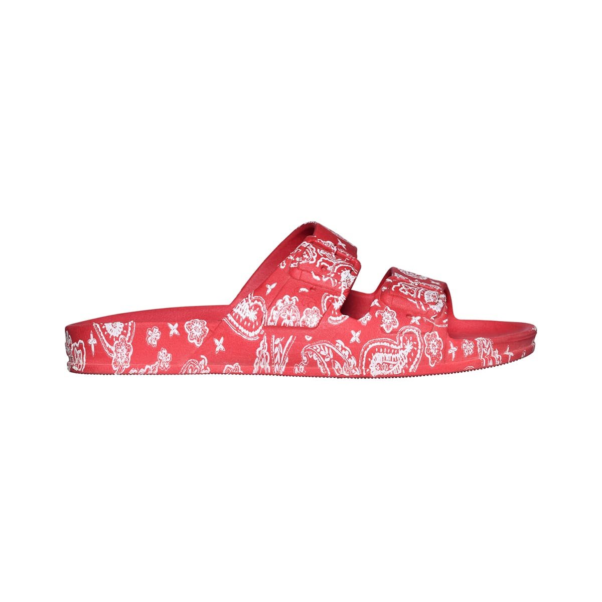 Sandales plates Enfant BANDANA rouge, CACATOES