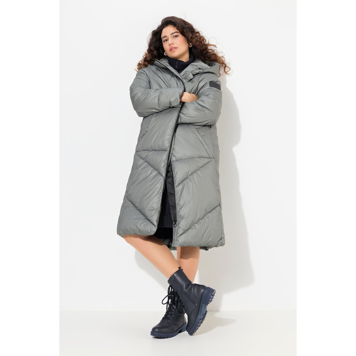 Manteau matelassé gris moyen, ULLA POPKEN