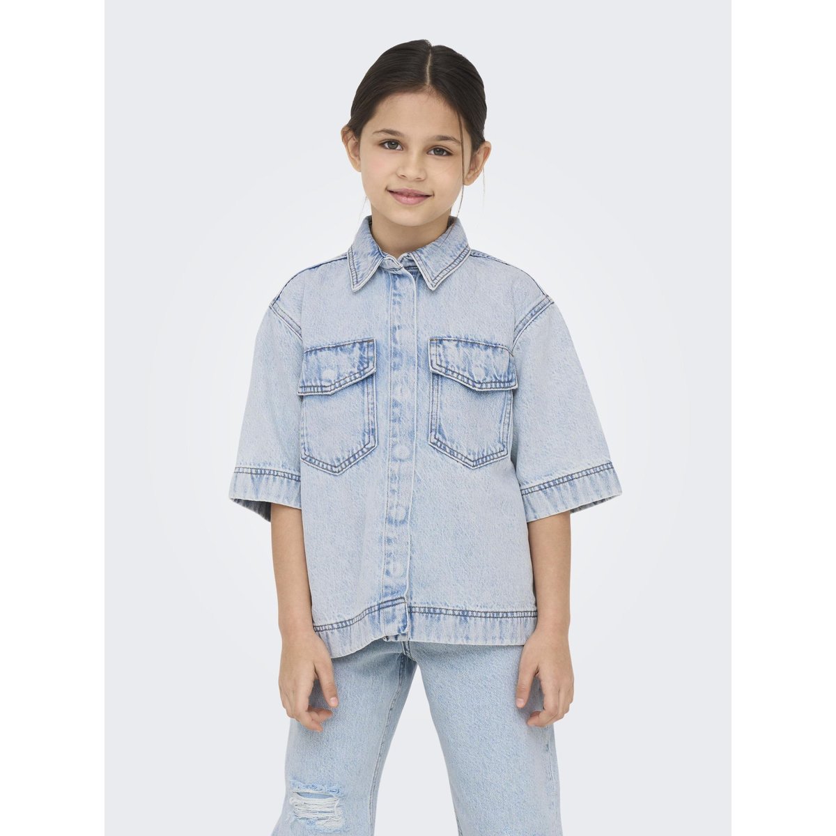 Chemise En Denim light blue denim, KIDS ONLY