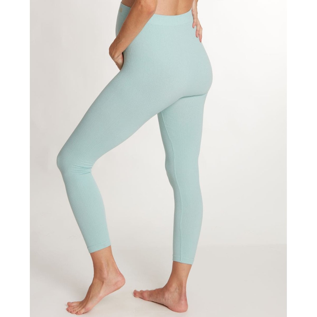 Legging de maternité Zoé vert d'eau, CACHE COEUR