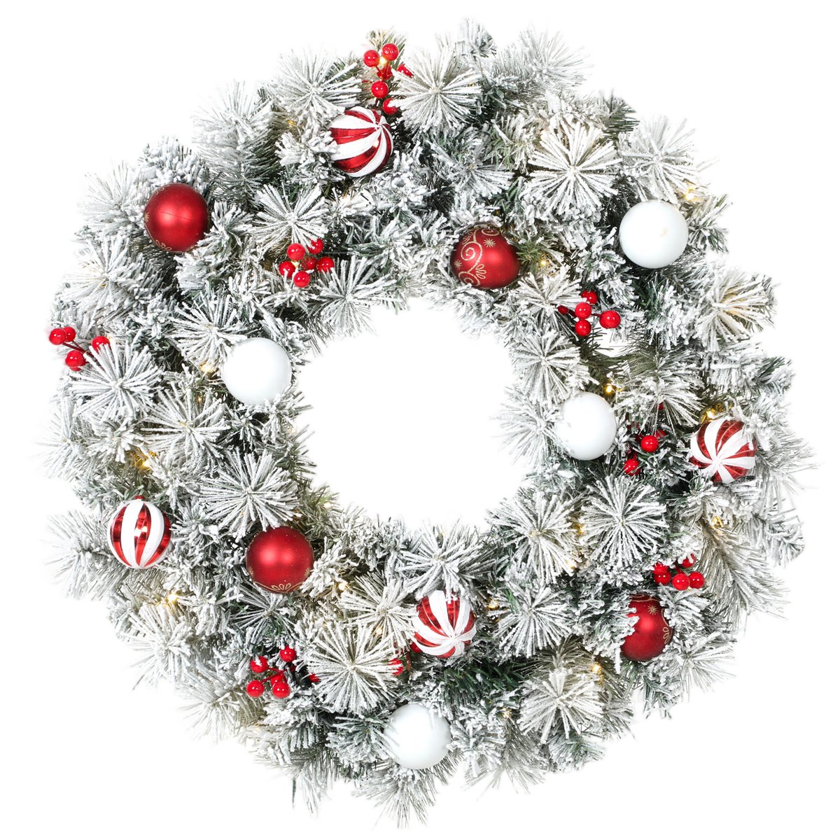 Couronne de Noël PVC Vert vert, HOMCOM