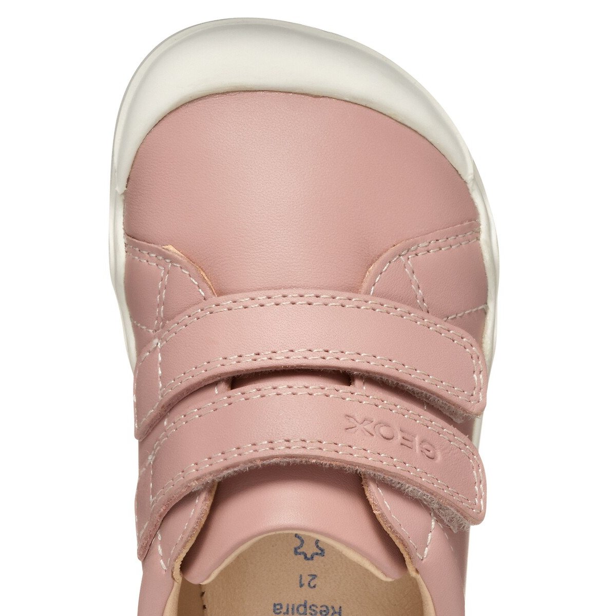 Baskets barefoot en cuir STEPPIEUP rose, GEOX