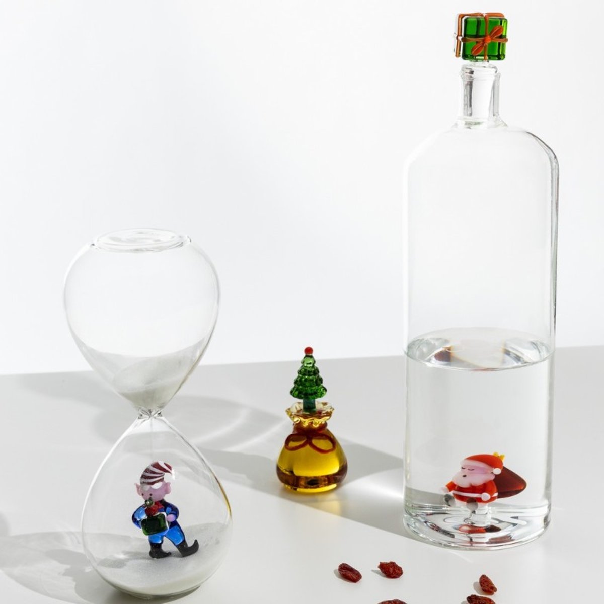 Théière en verre père noël sapin CHRISTMAS TALES multicolore, ICHENDORF
