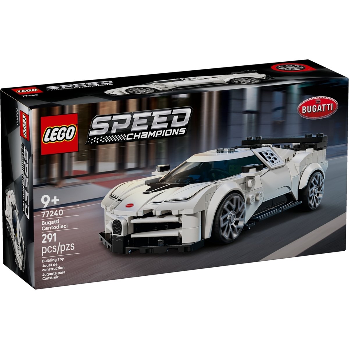 LEGO Speed Champions - Hypercar Bugatti Centodieci - 77240 blanc, LEGO