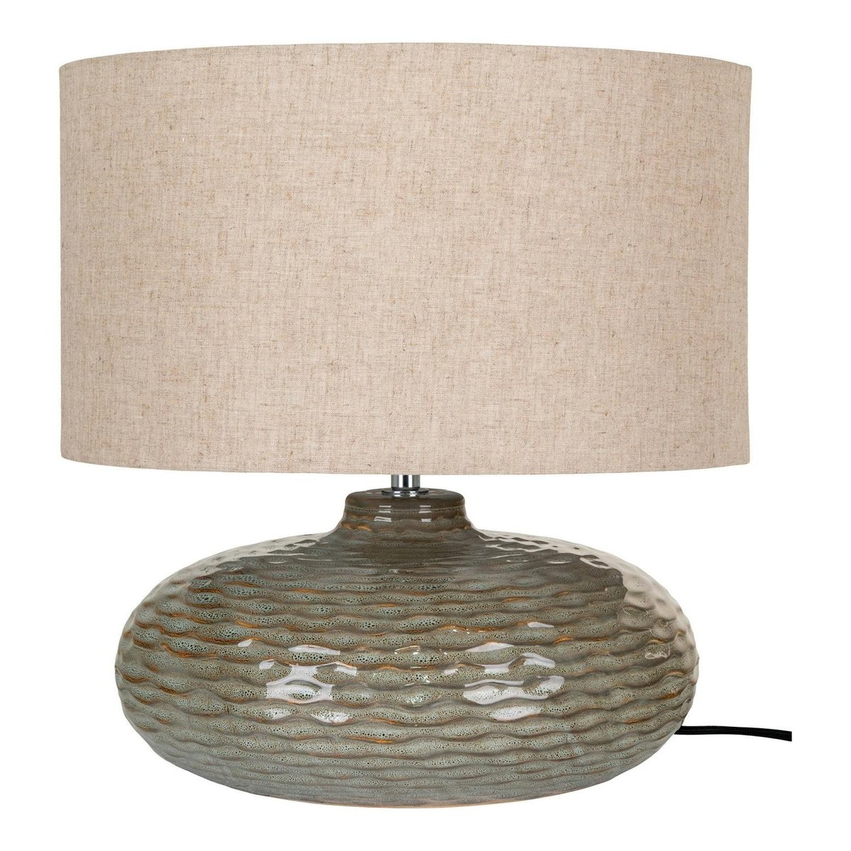 Lampe de table en céramique verte KARS vert, PIER IMPORT