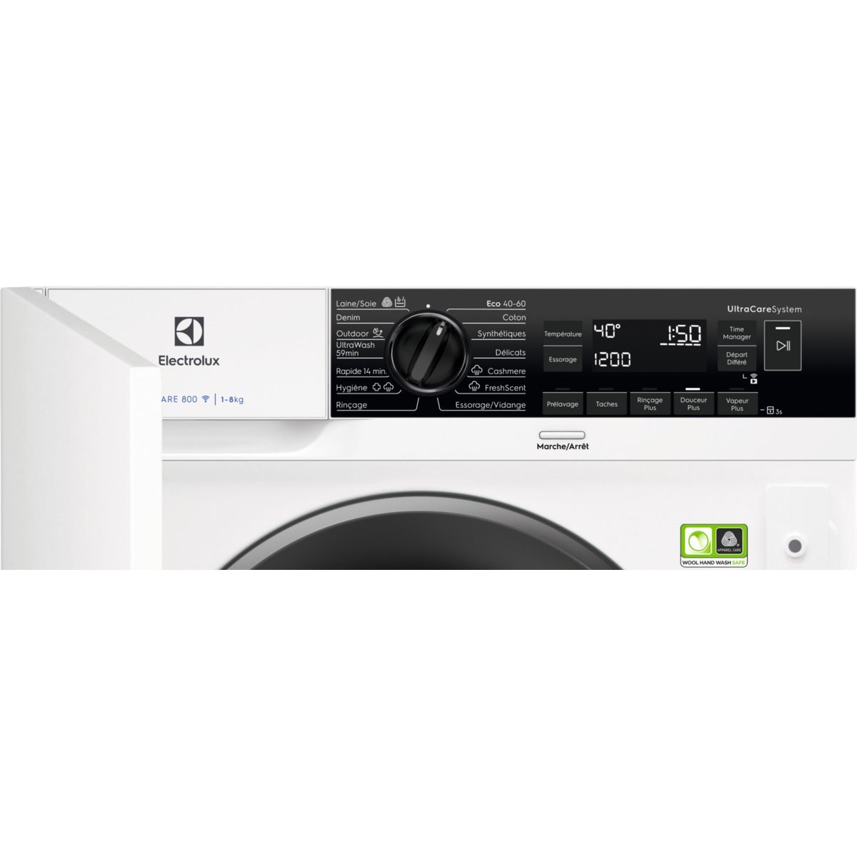 Lave linge hublot EW8F3814BI blanc, ELECTROLUX