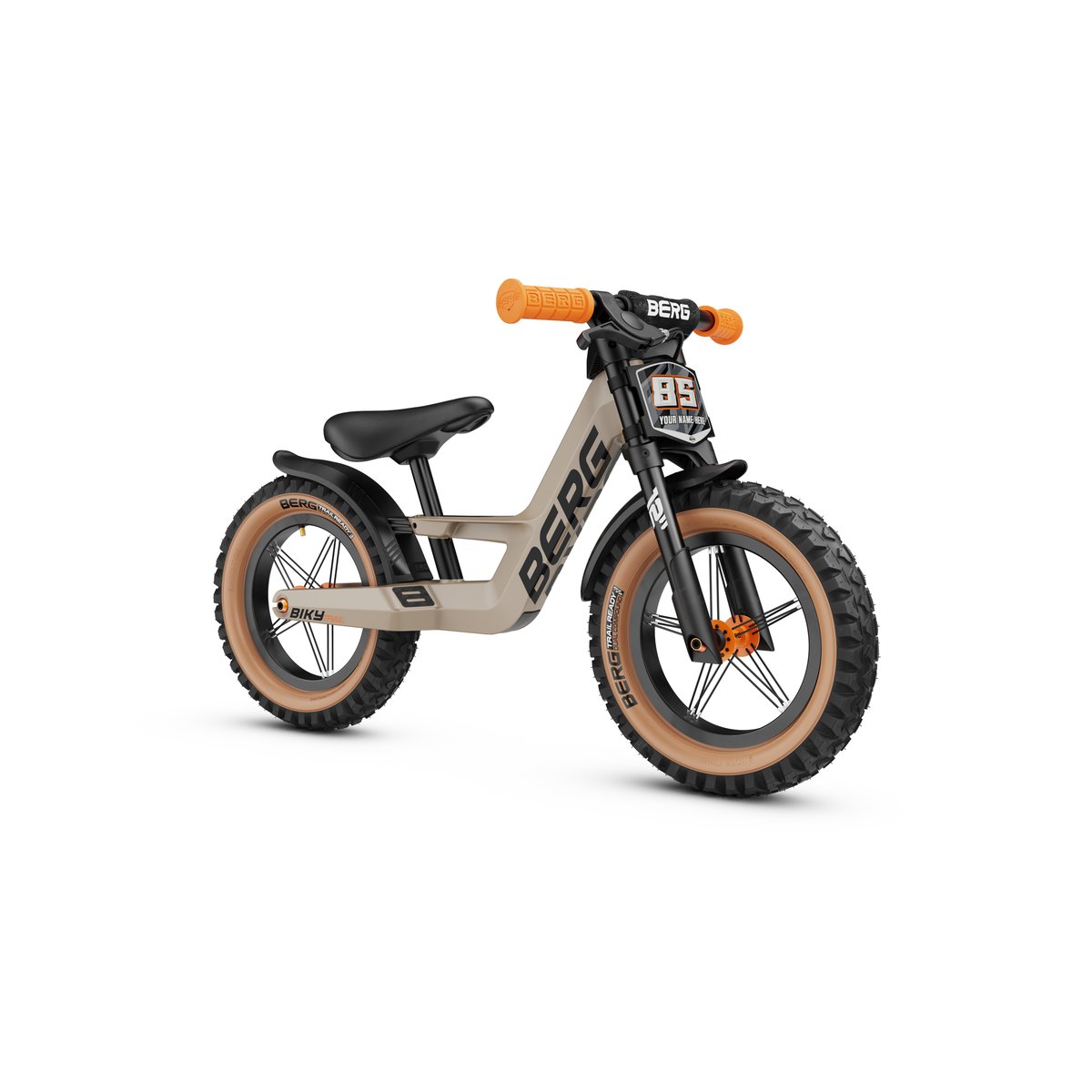 Draisienne pour Enfants, 2,5+ Ans, 12 Pouces, Biky Trail beige, BERG TOYS