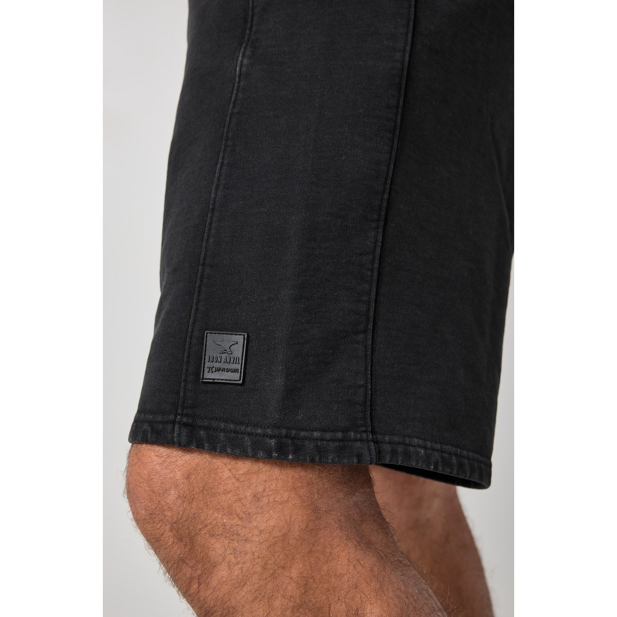 Bermuda en molleton, ventre confort noir, JP1880