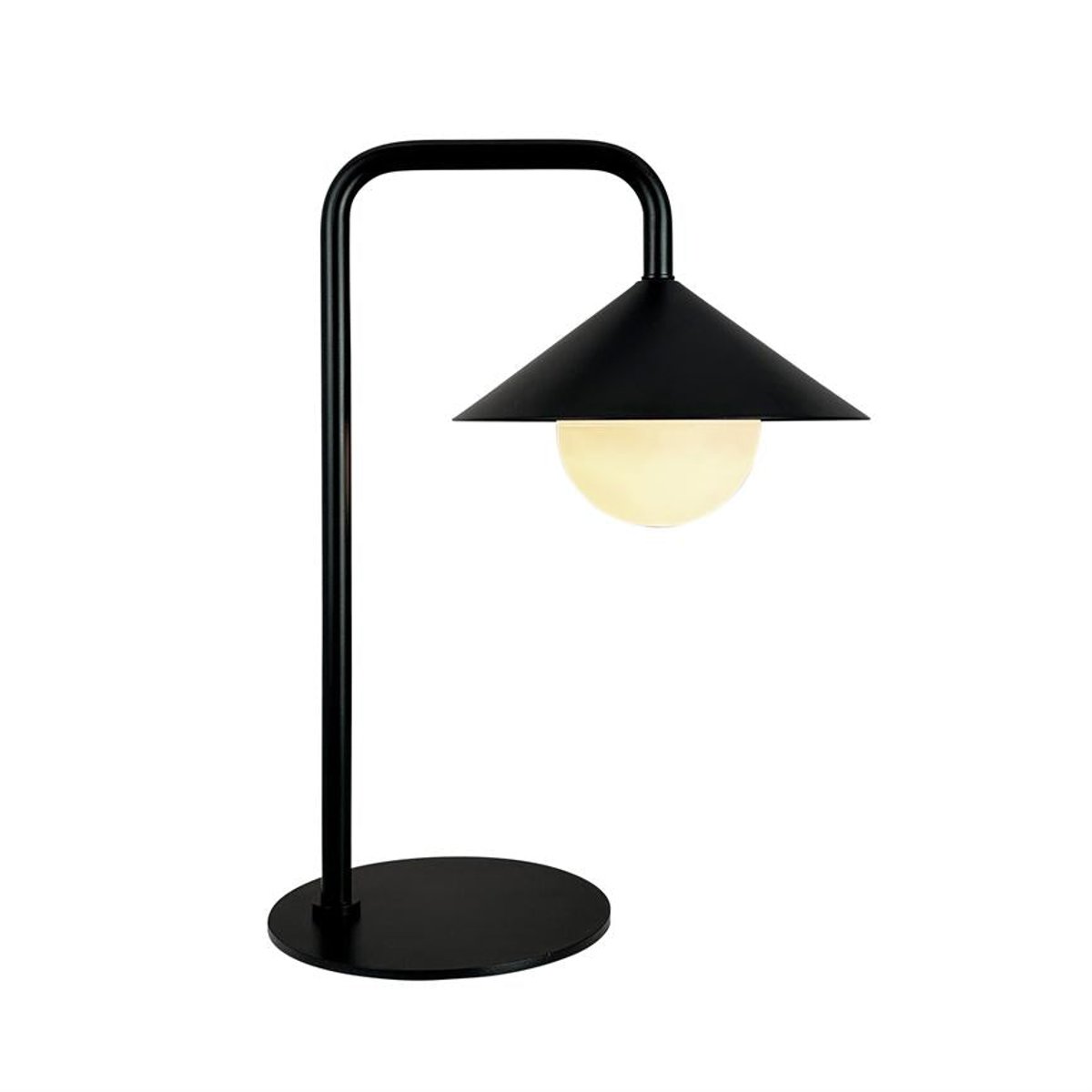 Lampe de table extérieure LED à intensité variable noire NOVA - Boule lumineuse rechargeable USB-C noir, DYBERG LARSEN