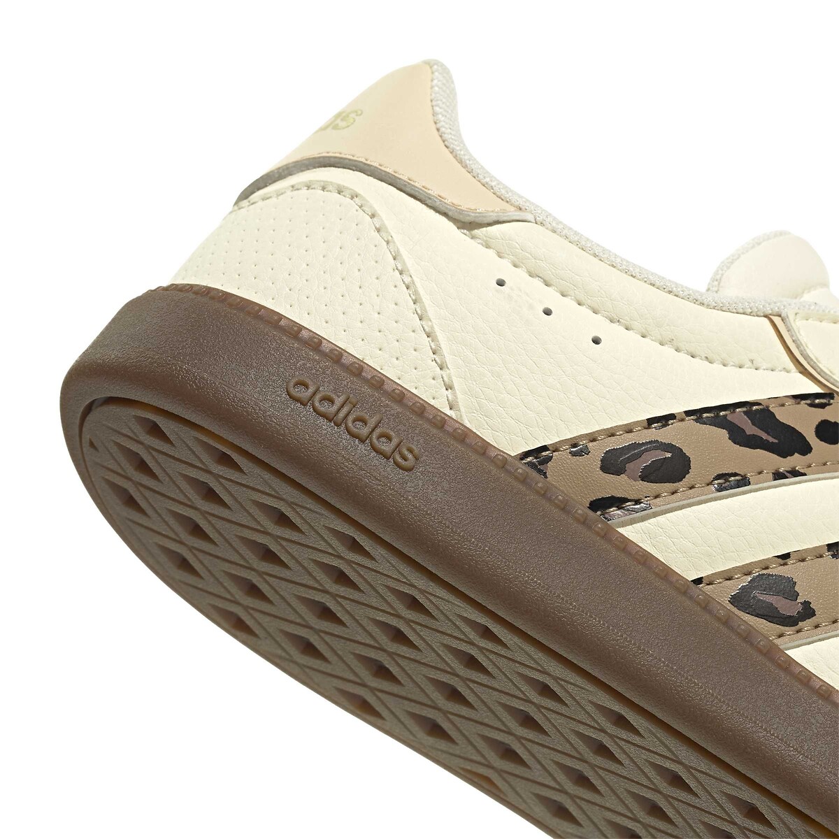 BREAKNET SLEEK leren sneakers beige/luipaardprint, ADIDAS SPORTSWEAR