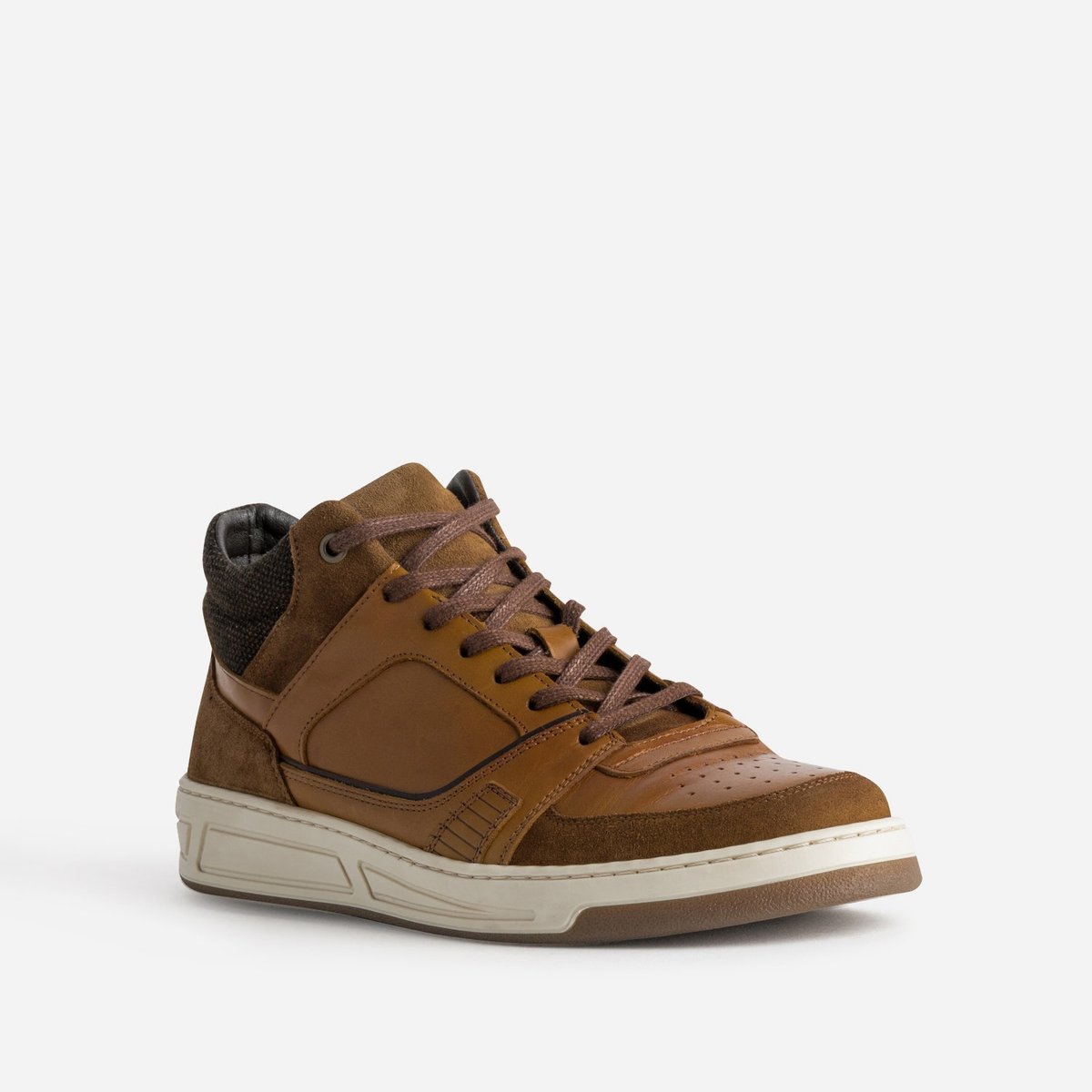 Basket en cuir PALOUP cognac, ERAM