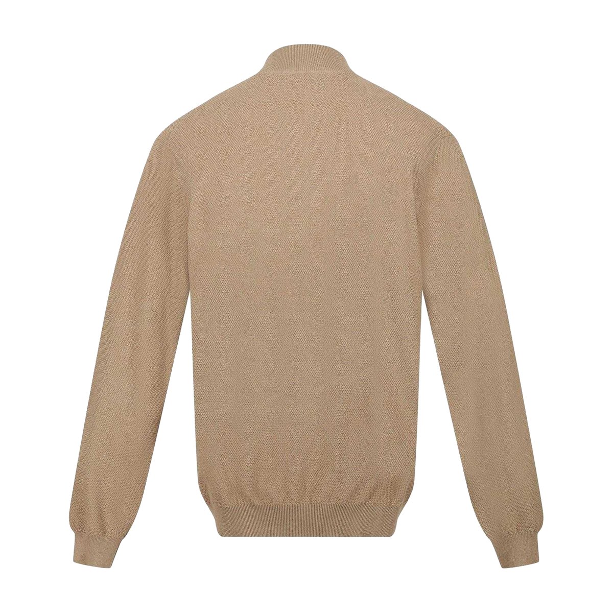 Sweat uni à col montant zippé KEATON beige foncé, REGATTA