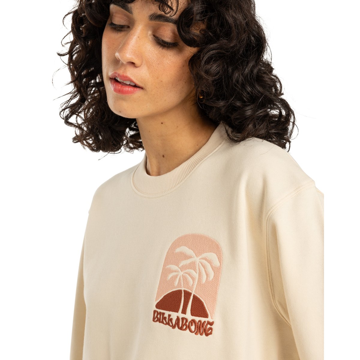Sweat SUNPALMS blanc whitecap, BILLABONG