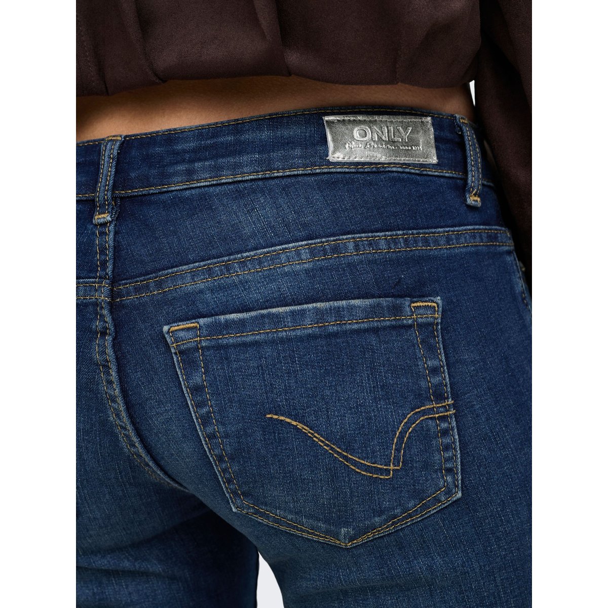 Jean Skinny dark blue denim, ONLY