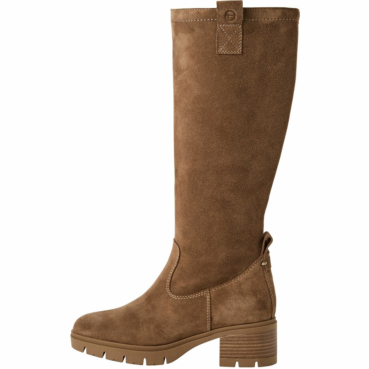 Bottes en cuir marron, TAMARIS
