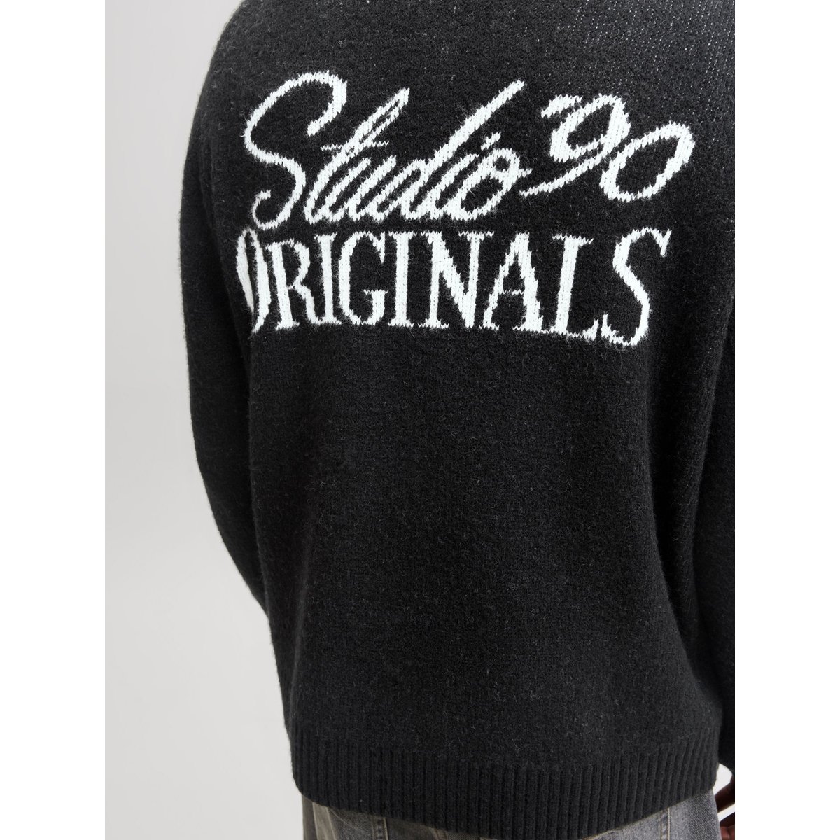 Pull En Maille black 1, JACK & JONES