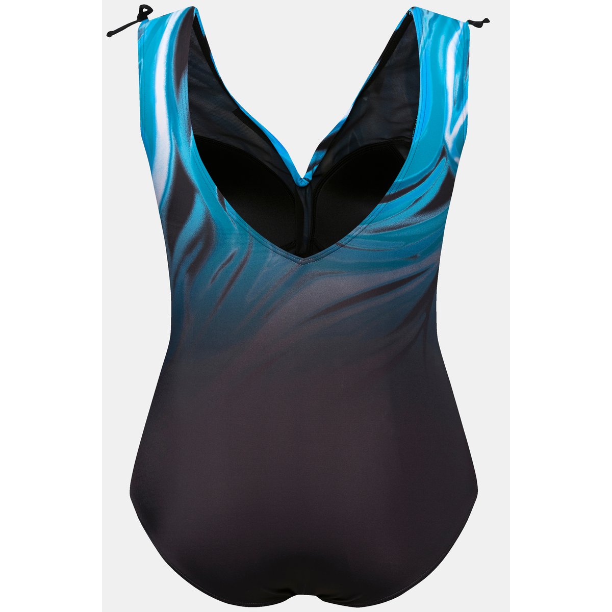 Maillot de bain à bonnets souples. Imprimé noir, ULLA POPKEN