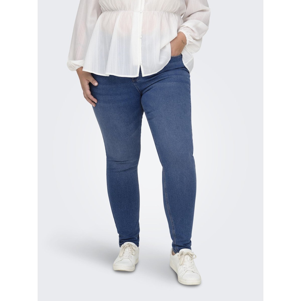 Jean Skinny light blue denim, ONLY CARMAKOMA