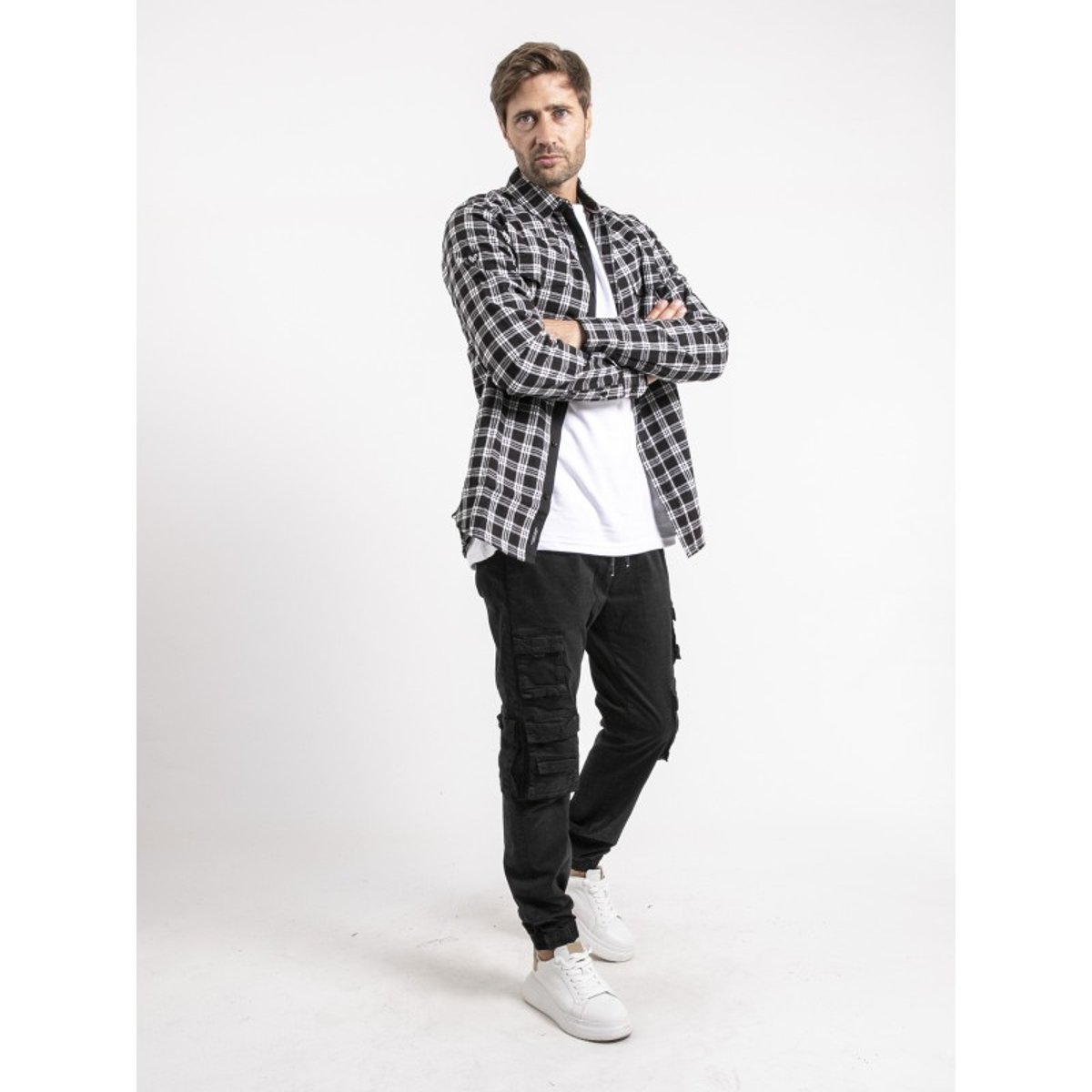 Chemise Carreaux Tamier noir, RITCHIE