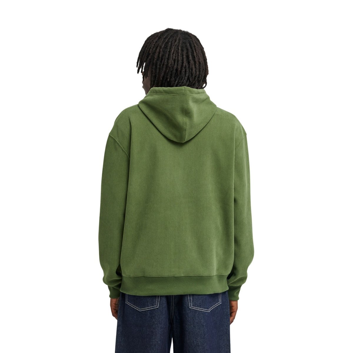 Sweat capuche LOWCASE CORDUROY vert bronze green, ELEMENT