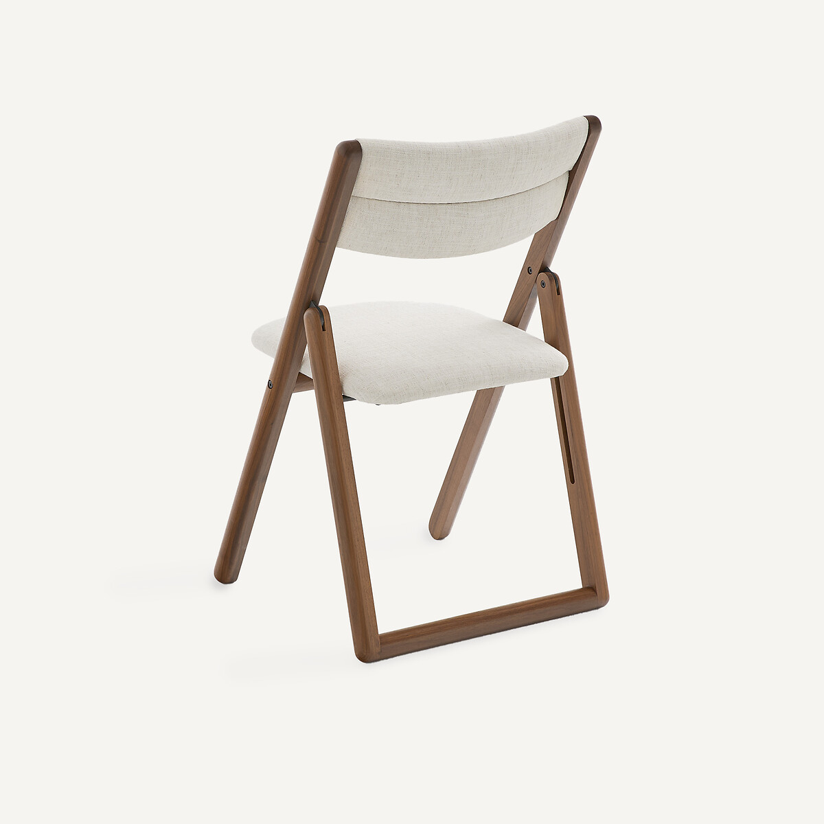 Silla plegable de nogal, CAMMINATA nogal/tiza, EMMANUEL GALLINA X AM.PM