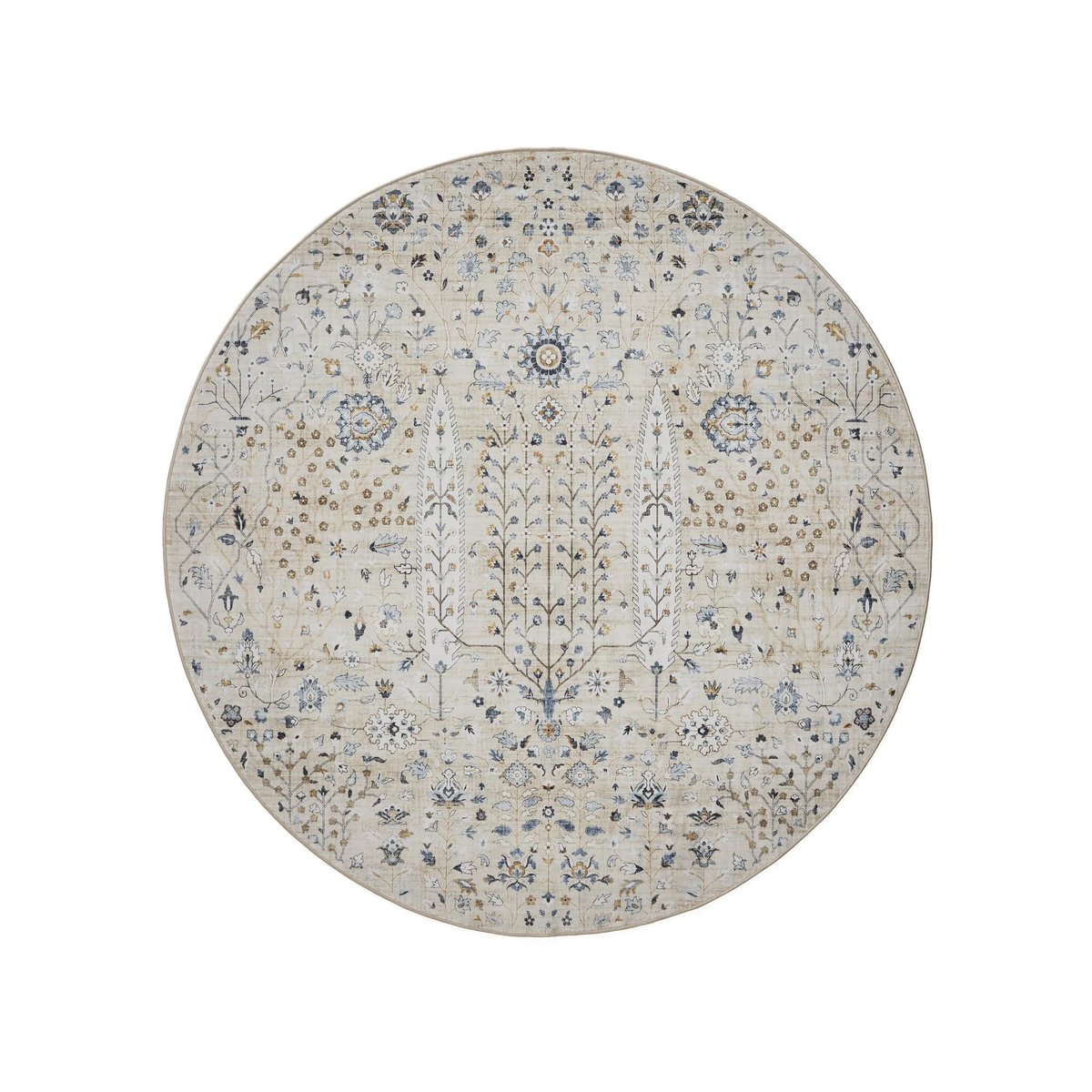 Tapis rond lavables GEORGE beige, BENUTA