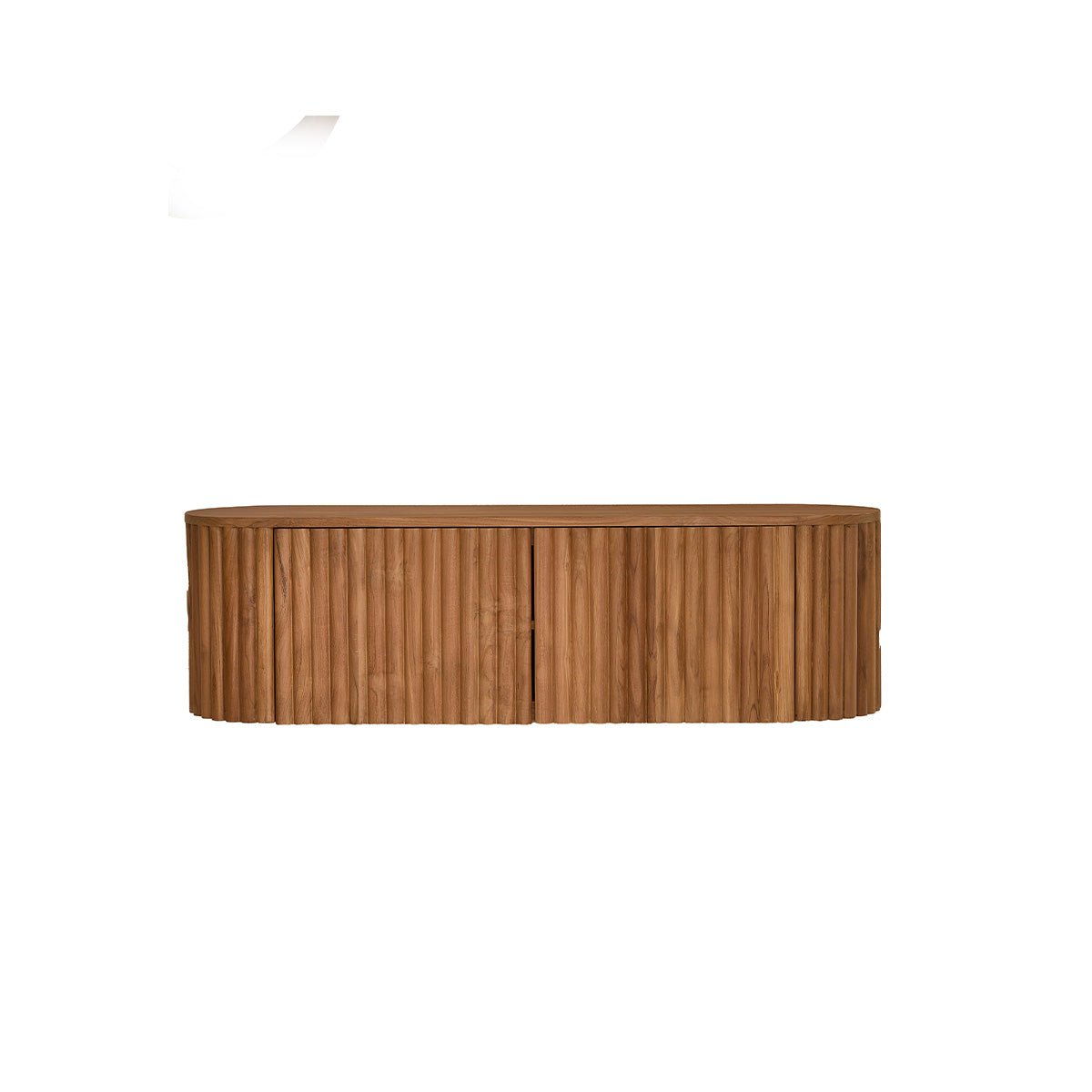 Meuble TV en bois de teck 140 cm suspendu  BELIZE naturel, BERAH GETAH