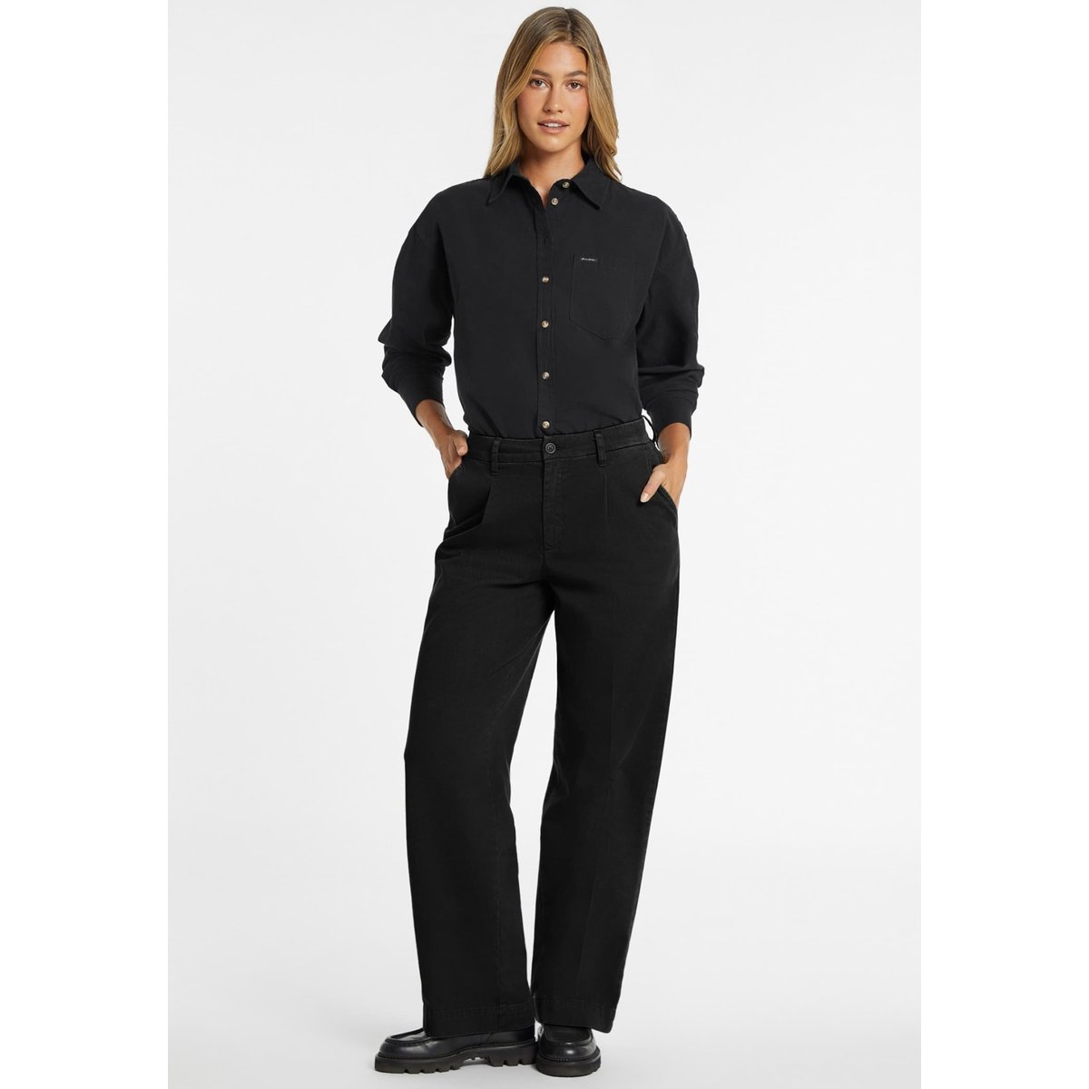 Pantalon Jambe Large noir, GUESS JEANS