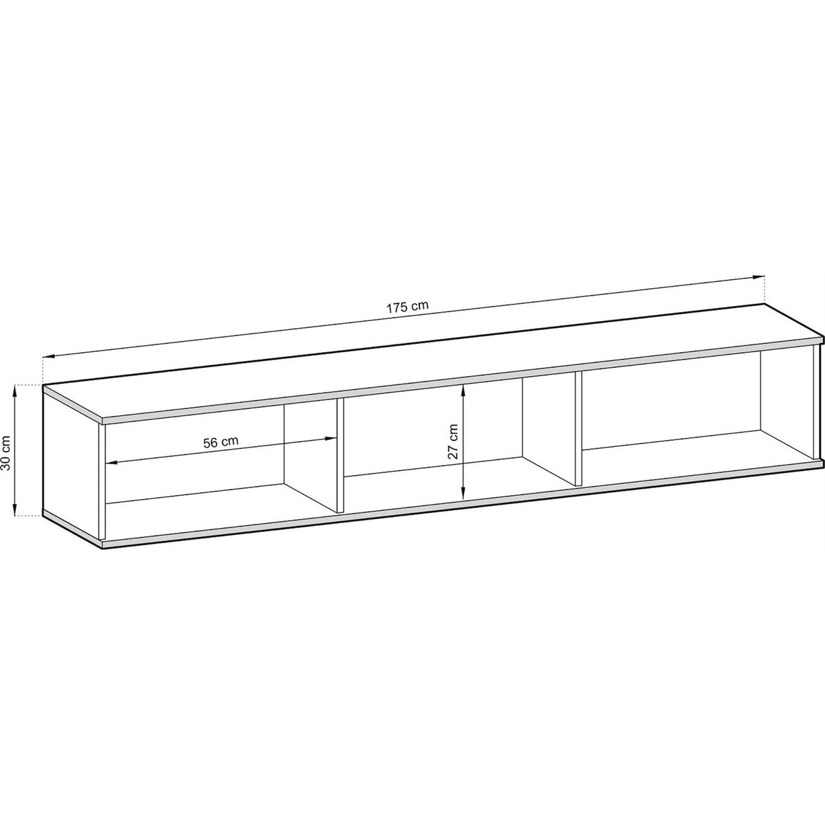 Meuble tv suspendu effet marbre MUCALMA blanc, RECOLLECTION