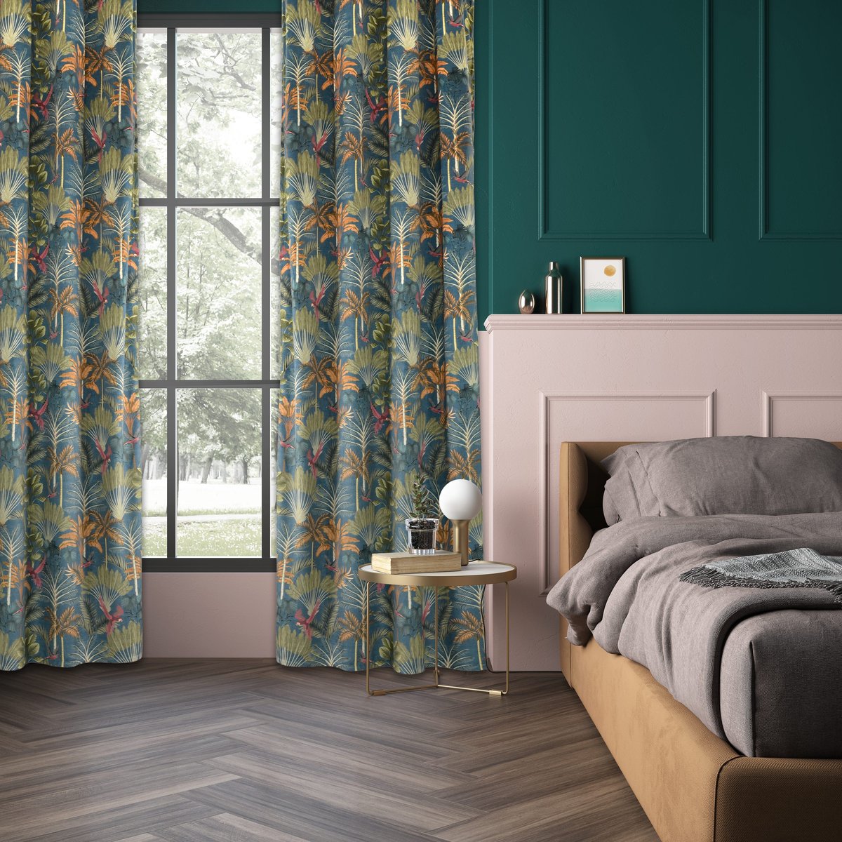 Rideau obscurcissant en polyester, NADJILA multicouleur, INSPIRE