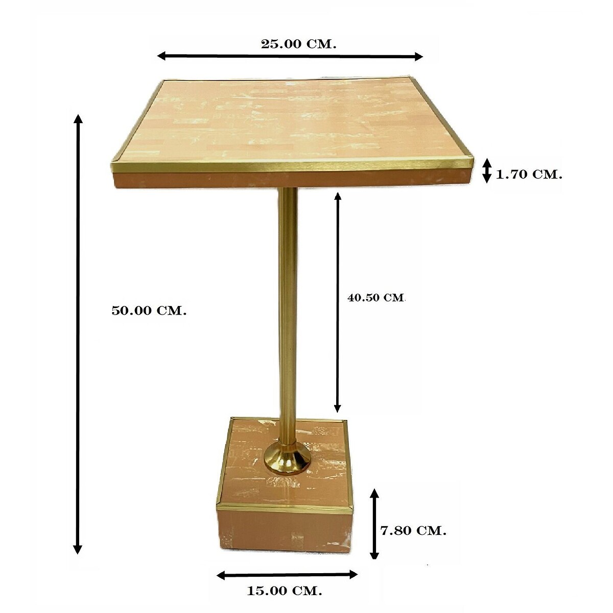Table d appoint Mounty 25x25cm marron, KARE DESIGN