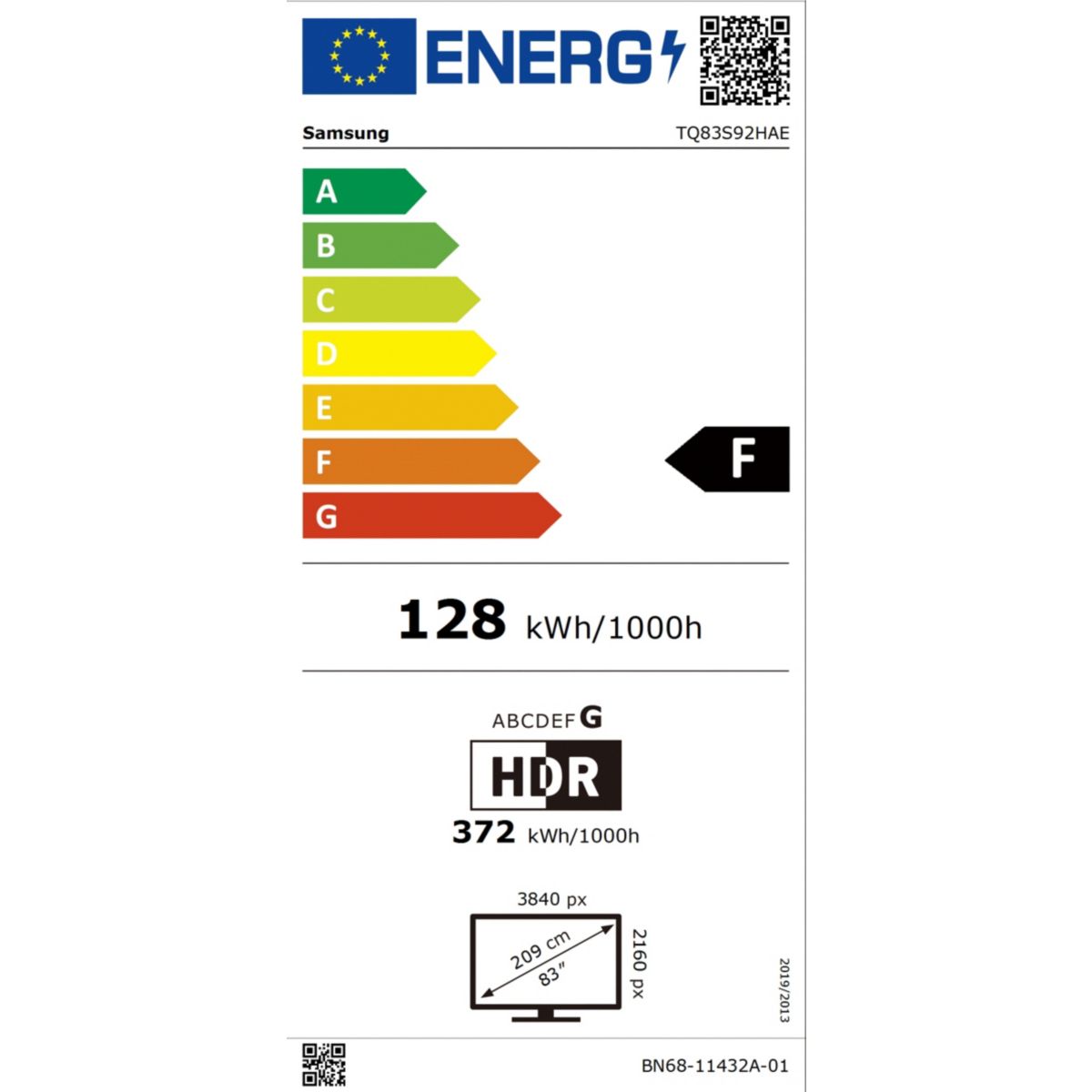 TV OLED TQ83S92H (2026) 83" (209 cm) 4K - Expérience Gaming, Smart TV avec IA, anti-reflet couleur unique, SAMSUNG