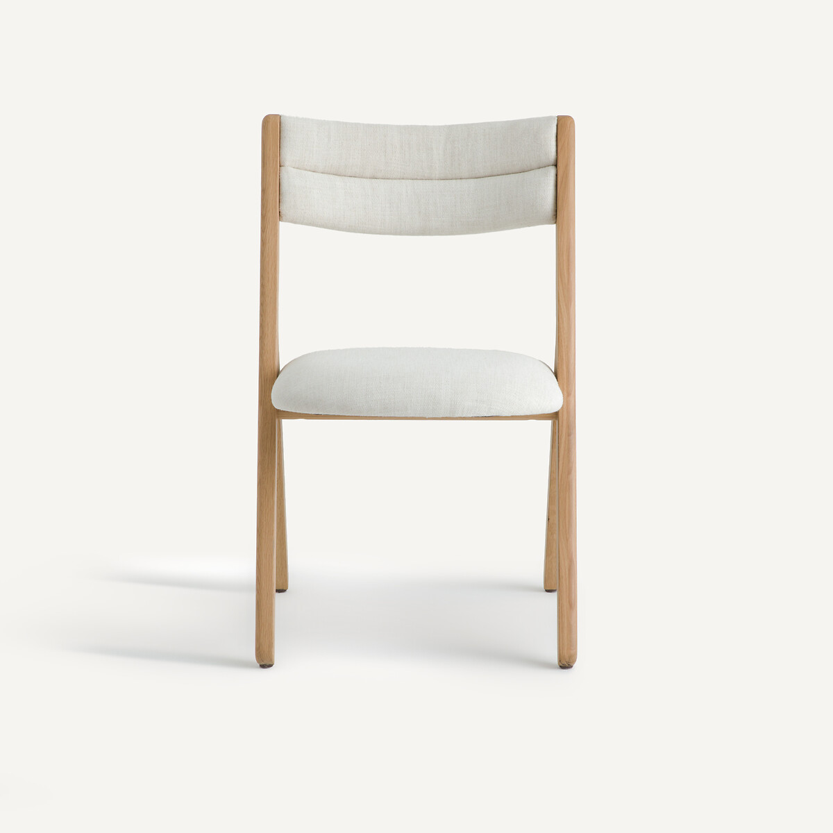 Chaise en chêne massif et tissu, CAMMINATA chêne, AM.PM X EMMANUEL GALLINA