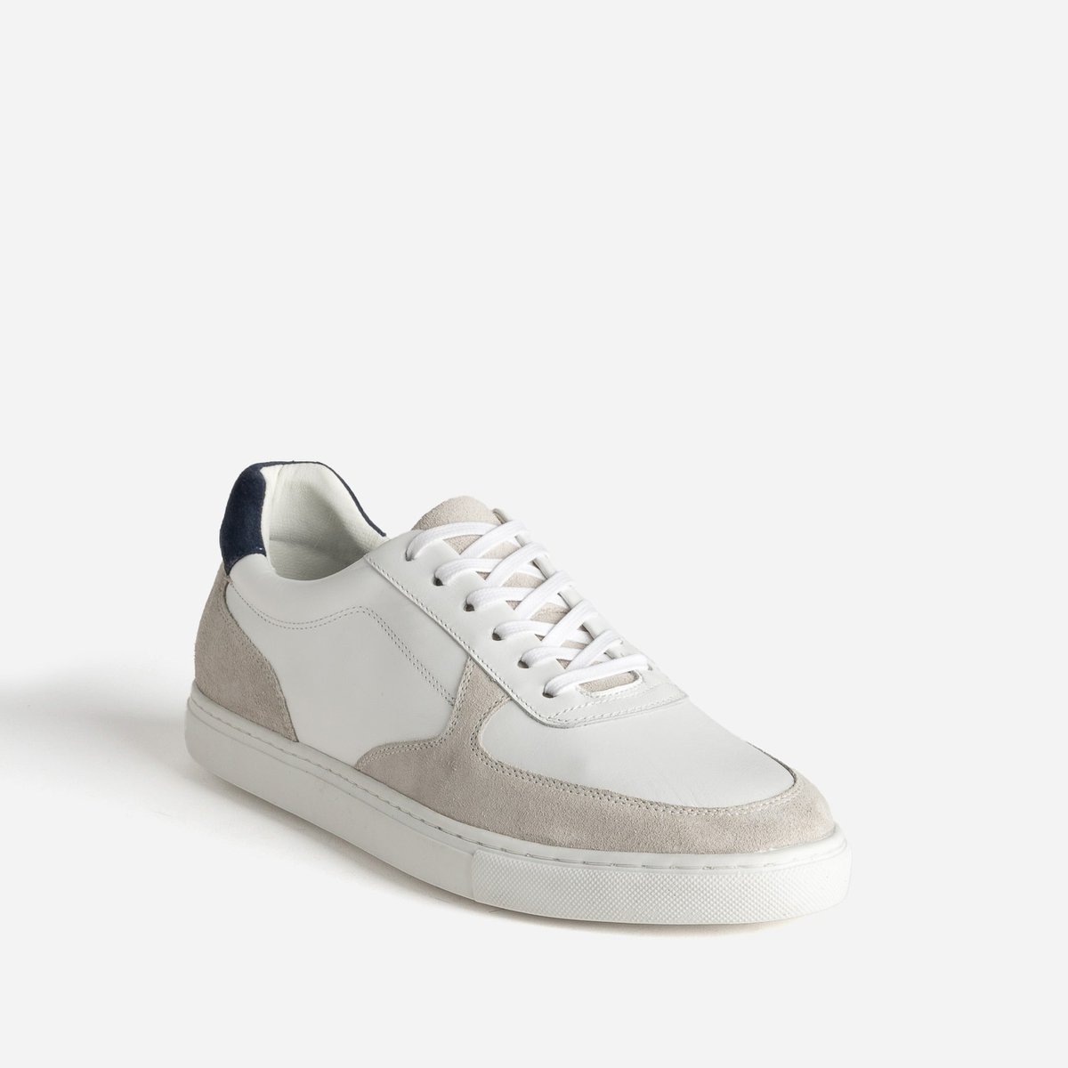 Basket en cuir PIERIC blanc, ERAM