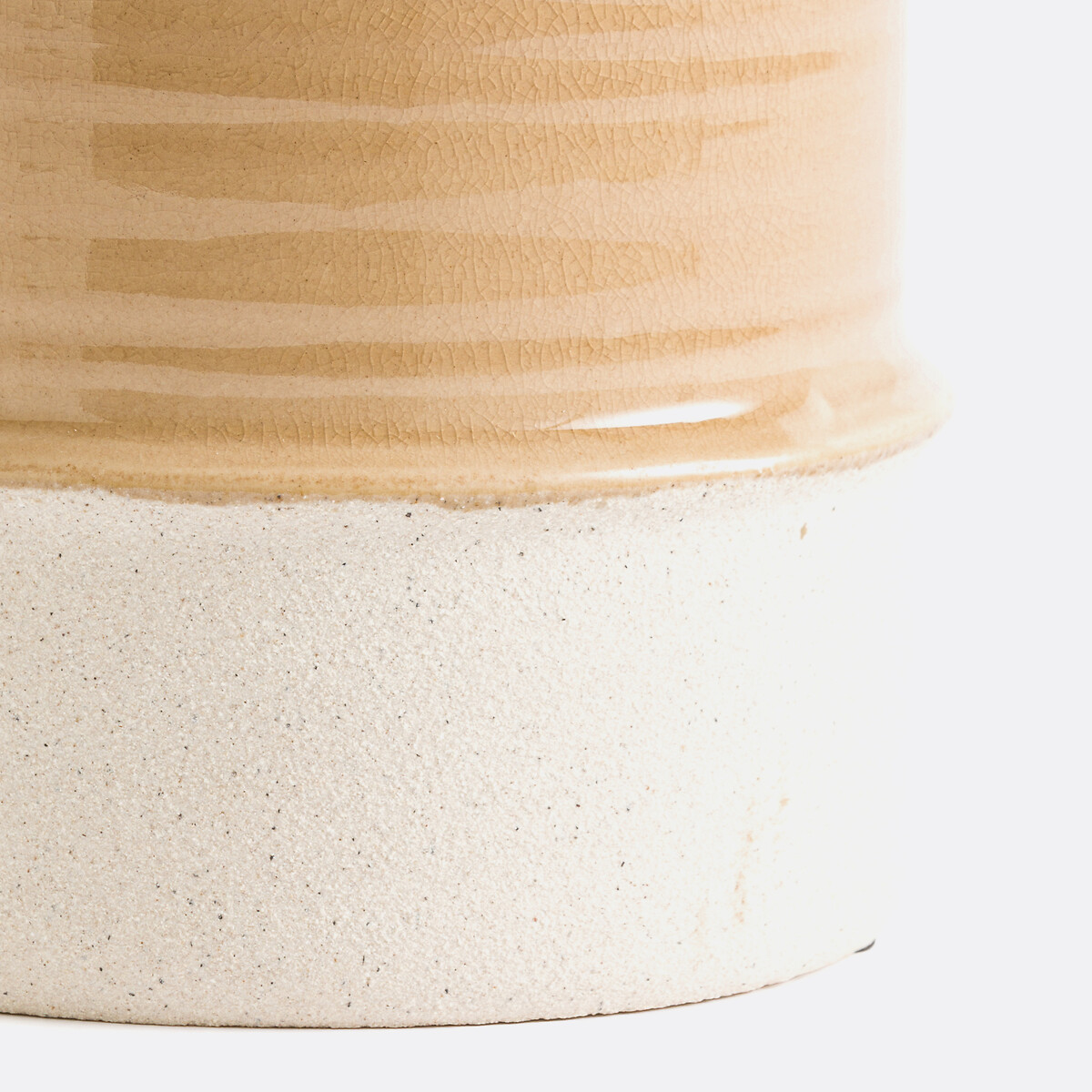 Cache-pot en céramique émaillée Ø15 cm, Malino cappuccino, LA REDOUTE INTERIEURS