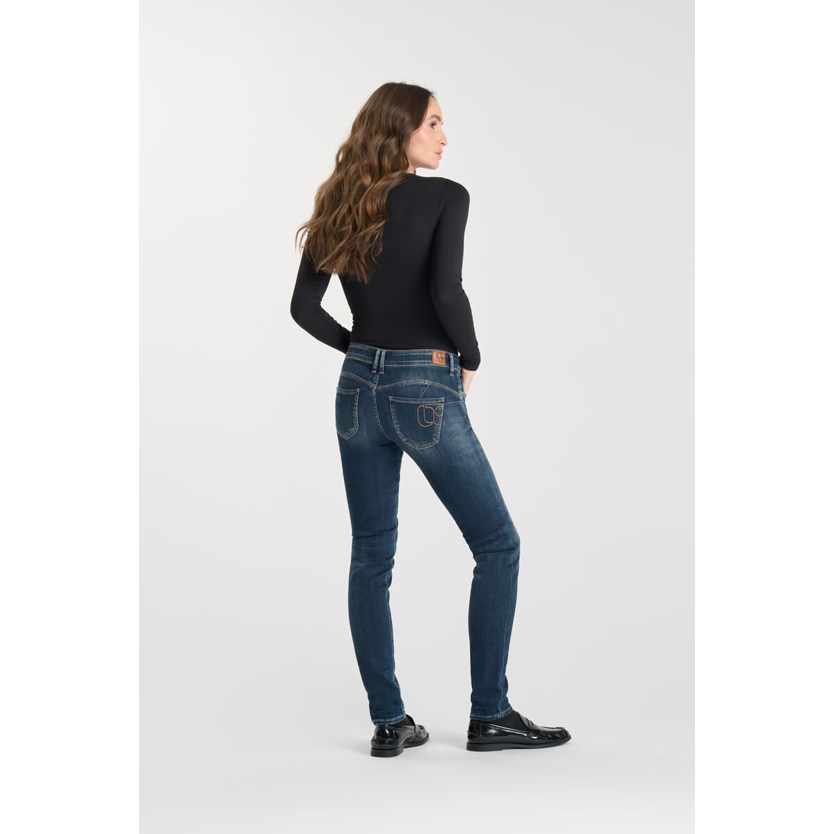 Jeans push-up slim PULP, longueur 34 blue, LE TEMPS DES CERISES