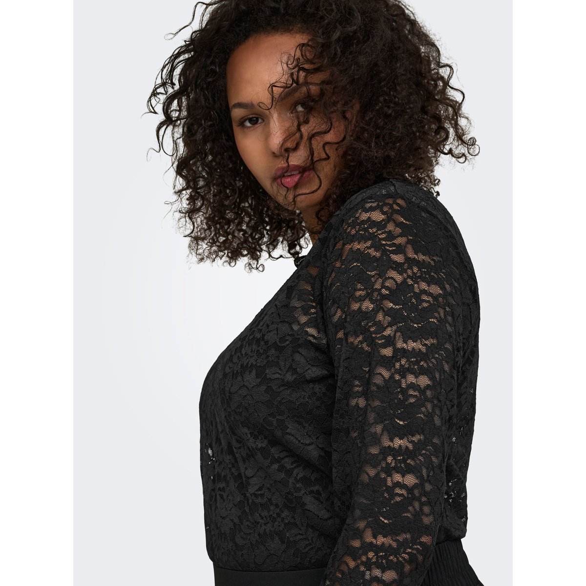Blouse black 1, ONLY CARMAKOMA