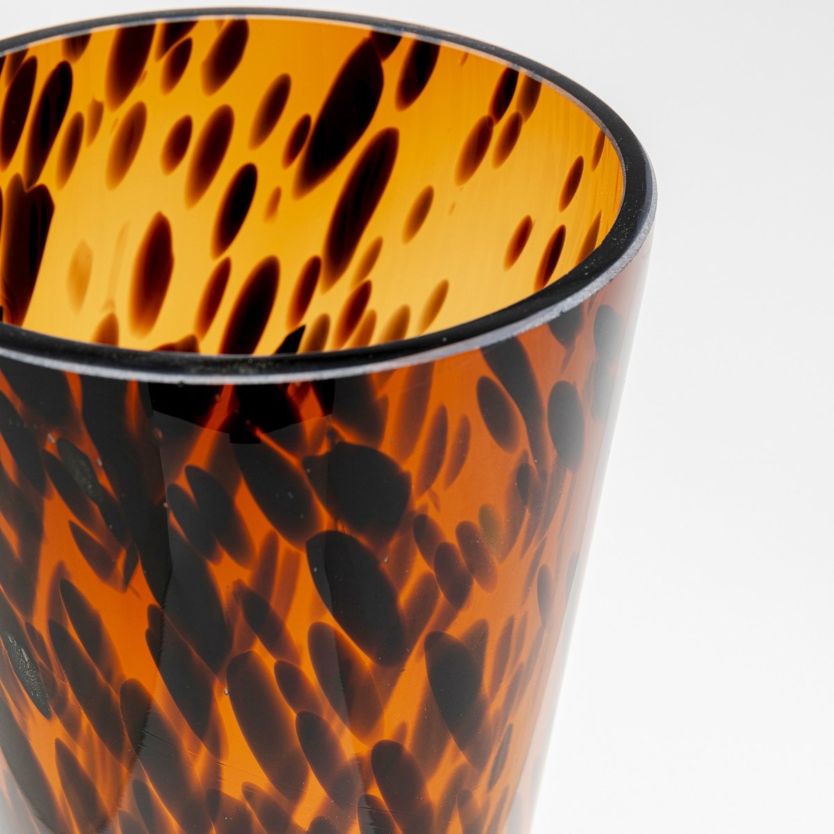 Vase en verre, CARAMEL marron, KARE DESIGN