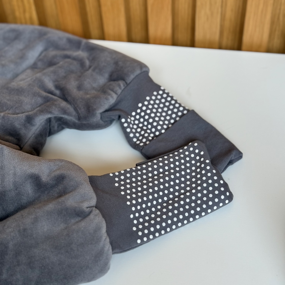 Turbulette d'hiver avec pieds retroussables et manches amovibles Boavista gris, PETIT BEGUIN