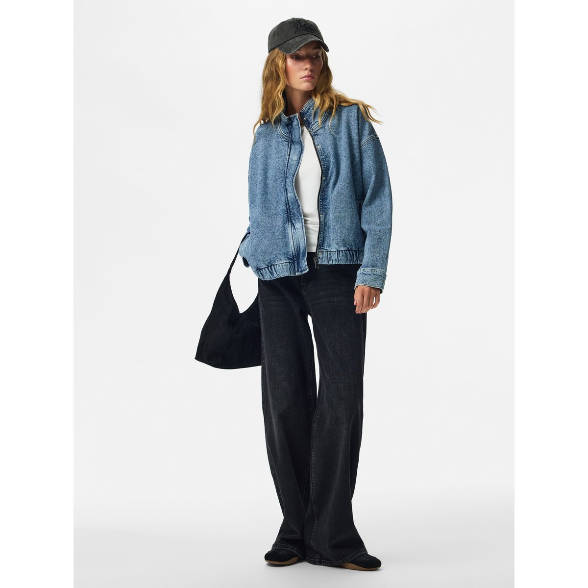 Veste bleu - light blue denim1, PIECES