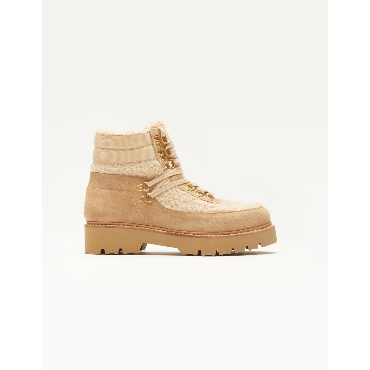Bottines à lacets TALIE beige, ODAJE