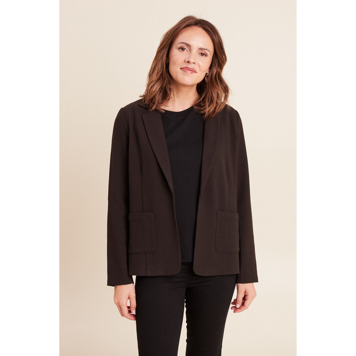 Veste tailleur cintrée marron foncé, BREAL