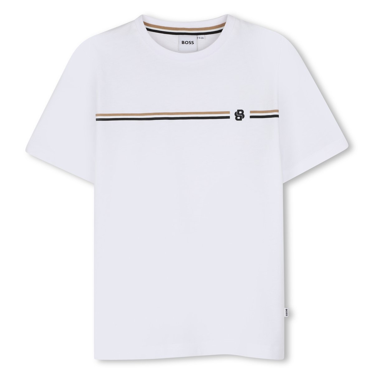 Tee-shirt manches courtes blanc, BOSS KIDSWEAR