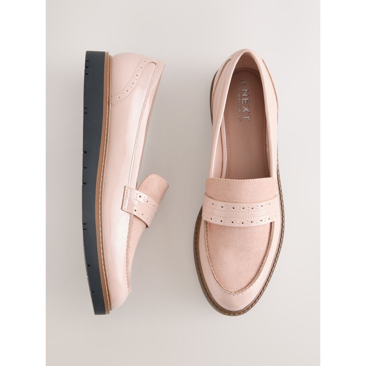 Mocassins richelieu forever comfort® rose, NEXT