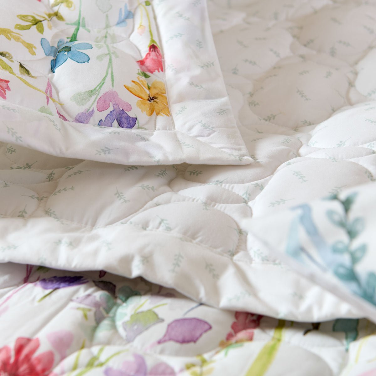 Couvre-lit Matelassé Percale De Coton 80 Fils/cm² - SOPHIE multicolore, TRADITION DES VOSGES