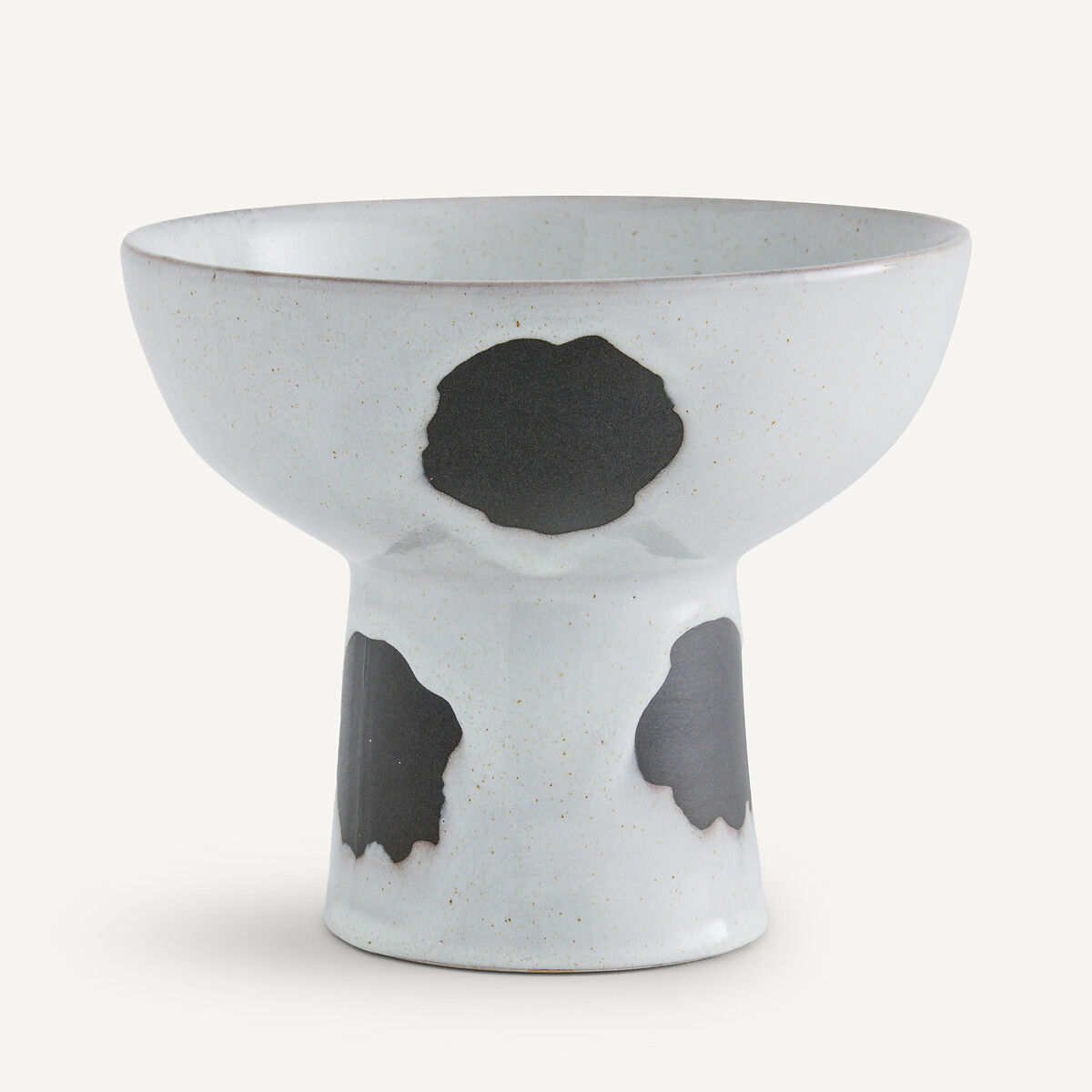 Otico Spotted Ceramic Pedestal Bowl white/black, AM.PM