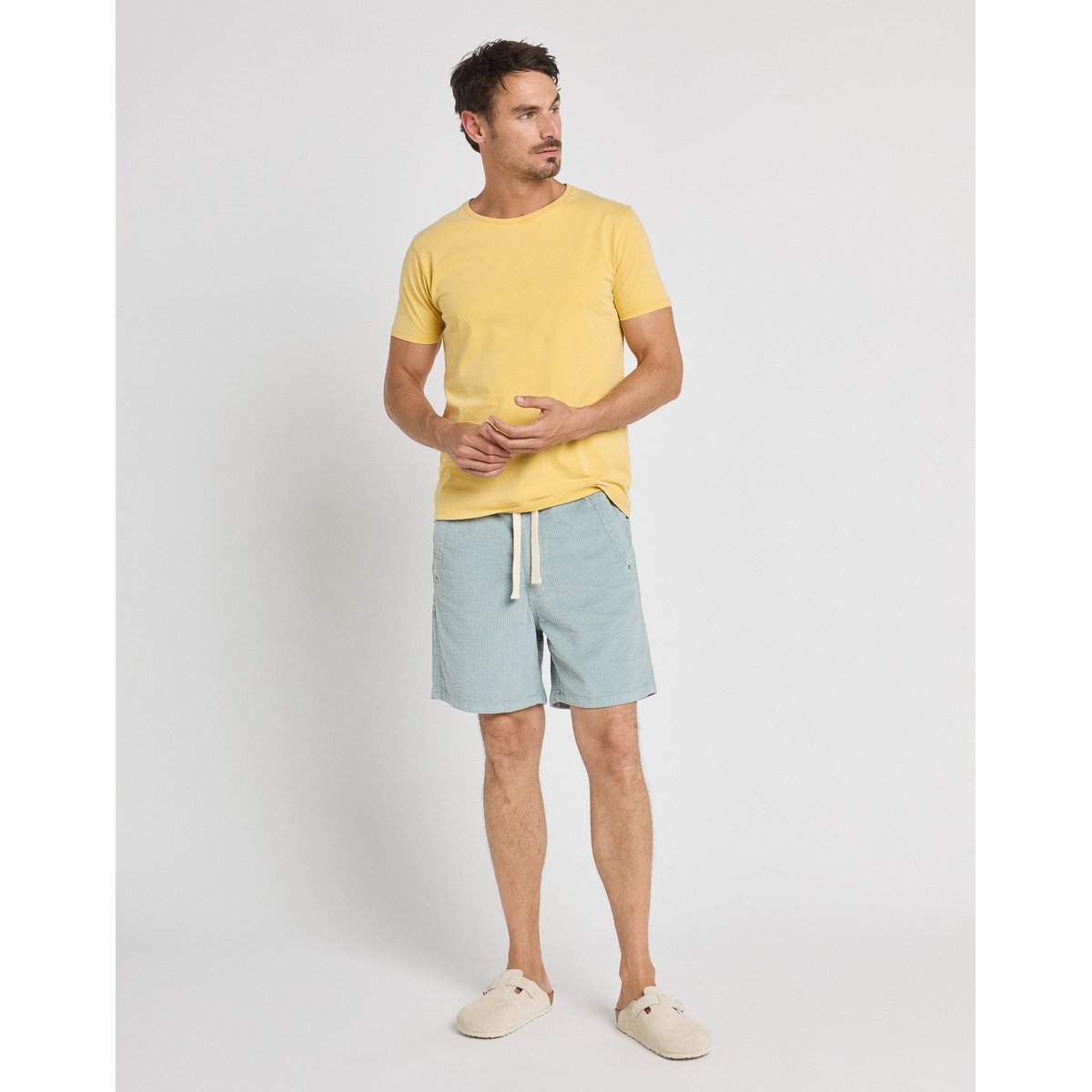 SHORT LOOSE VELOURS CLOUD bleu clair, PULLIN